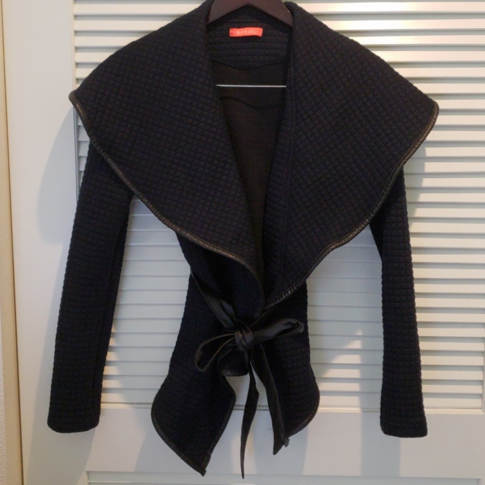 Banjul navy quilted womens jacket